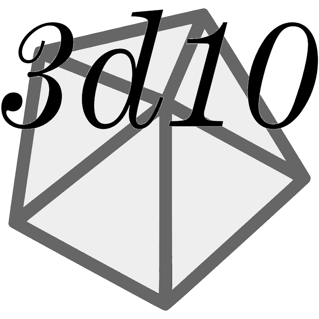 The 3d10 logo